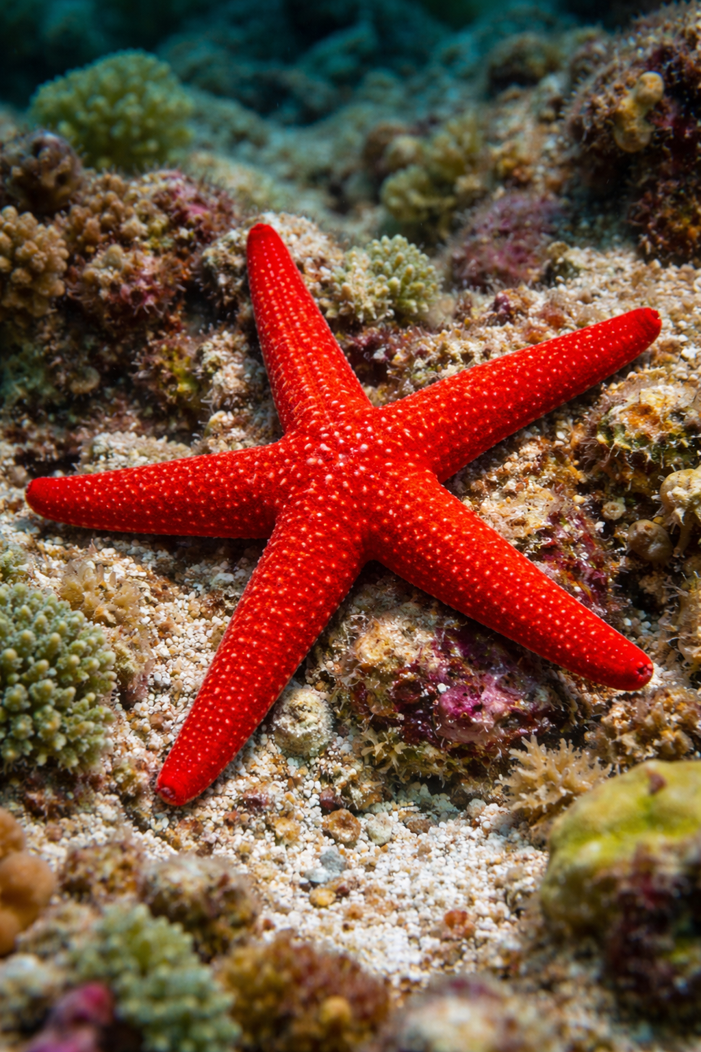 Linckia Sea Star Red